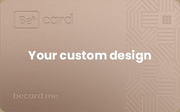 Becard Product Custom Metal Card - 2